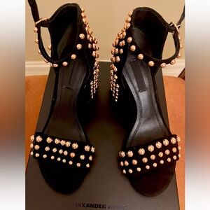 alexander wang shoes Size 37 Brand New Gold Studded  Rose Gold